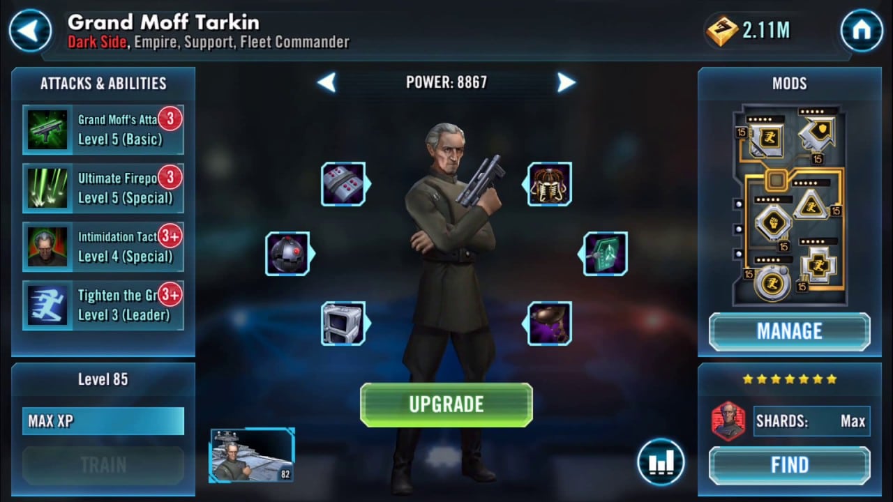 SWGOH Grand Moff Tarkin